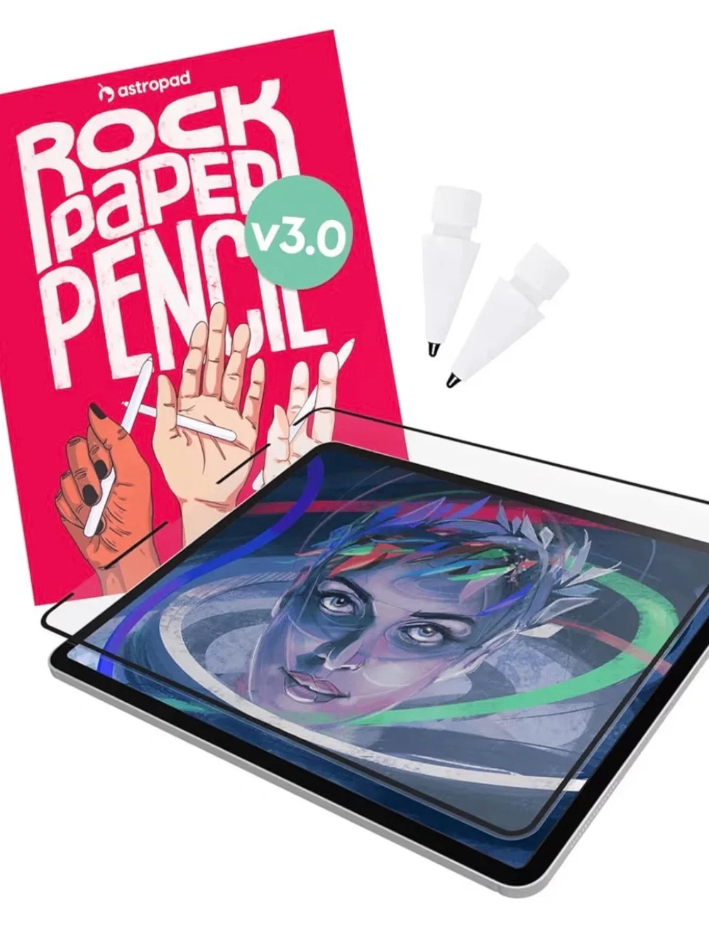 Astropad Rock Paper Tablet Screen Protector Paper-like with Pencil Nibs